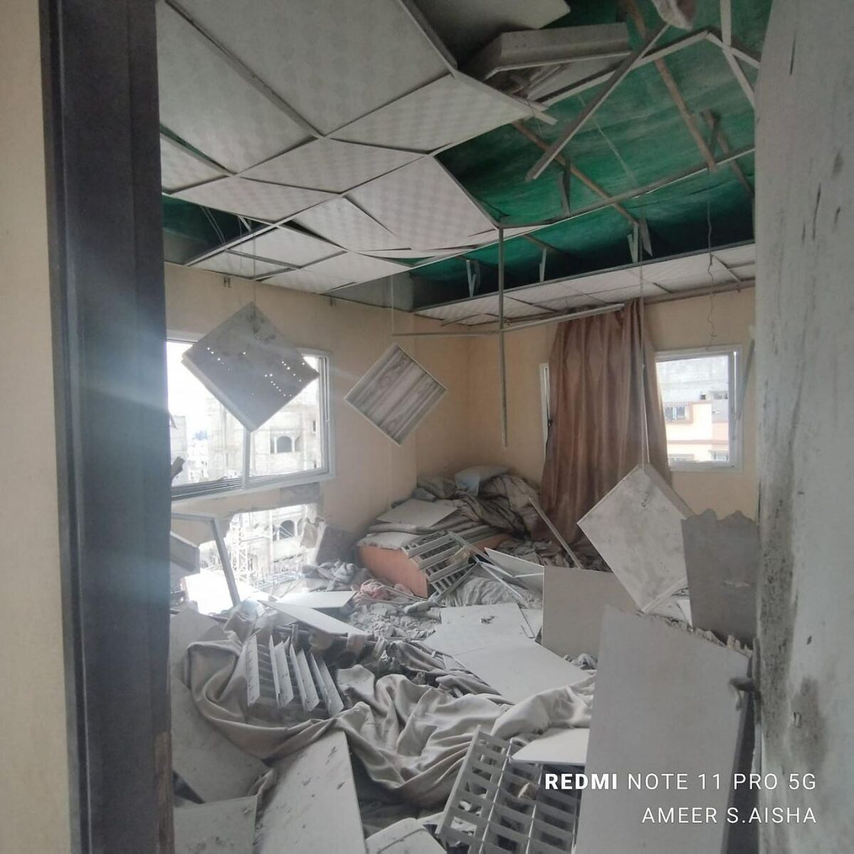 حمله توپخانهای ارتش رژیم صهیونیستی به بیمارستان امل در خانیونس