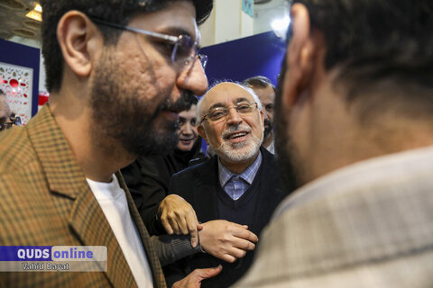 گزارش تصویری I بازدید علی اکبر صالحی از غرفه موسسه فرهنگی قدس در نمایشگاه رسانه های ایران