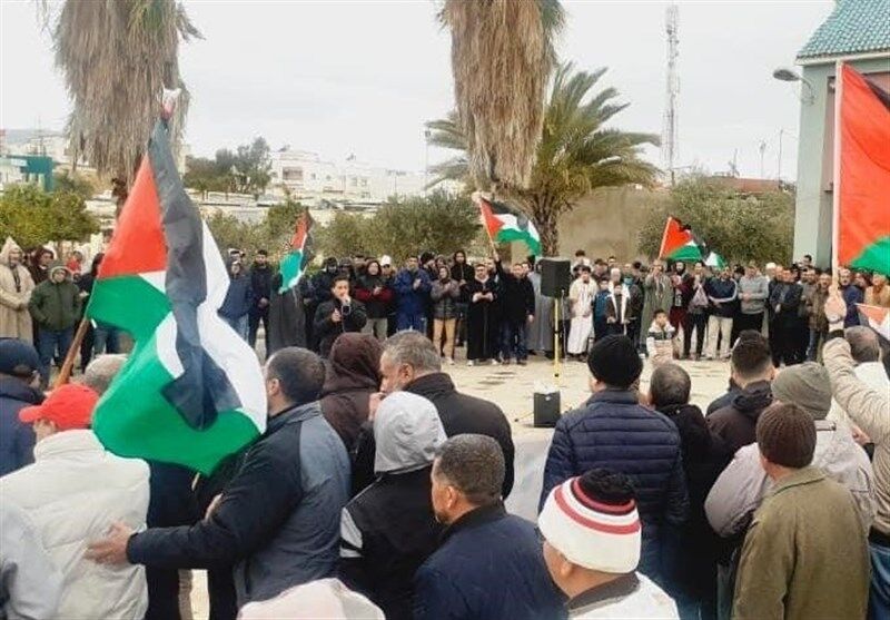 تظاهرات حمایت از غزه در ۵۰ شهر مغرب