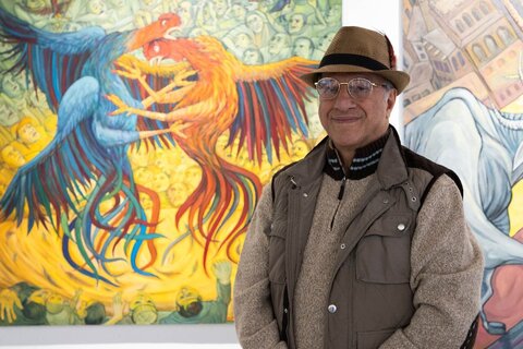 دیدگاه هنرمندان سینما و تلویزیون درباره نقاشیهای سیروس مقدم