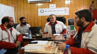 نیروهای هلال احمر پنج استان کشور برای پشتیبانی در سیلاب سیستان و بلوچستان بسیج شدند