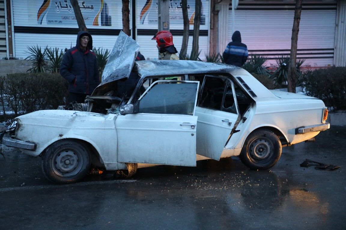 یک کشته براثر آتش‌سوزی خودرو در مشهد