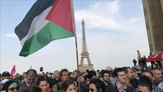 هزاران معترض در پاریس خواستار تحریم رژیم صهیونیستی شدند