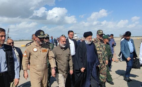 حضور رئیس‌جمهور در مناطق سیل‌زده بلوچستان/ رئیسی: برای پیشگیری از وقوع احتمالات سیل آتی به سیستان و بلوچستان سفر کردم