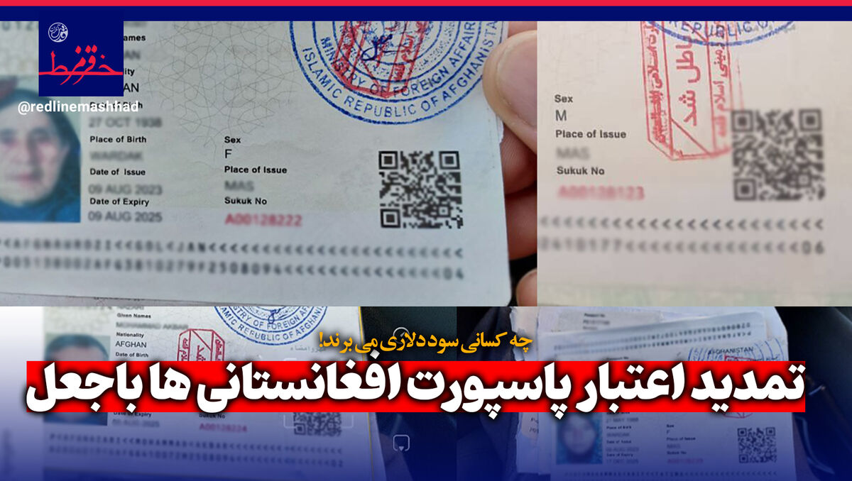 فیلم| جعل برچسب تمدید پاسپورت افغانستانی ها با امنیت کامل!