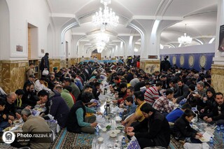 پذیرایی گسترده حرم مطهر رضوی از روزه‌داران زائر و مجاور در ماه رمضان