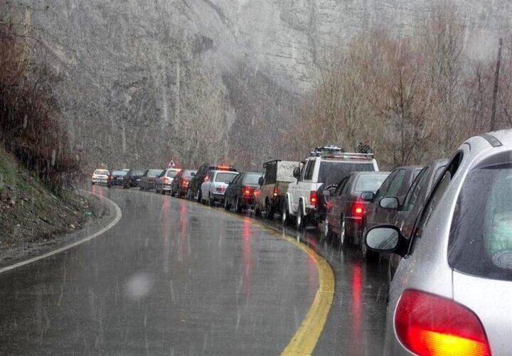 آخرین وضعیت ترافیکی جاده‌ها/ بارش باران در این مسیرها