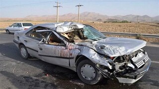 تصادف در محور کرمانشاه - اسلام‌آباد ۱ فوتی و ۲ مصدوم برجای گذاشت