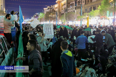 گزارش تصویری I افطاری ۶ کیلومتری روز میلاد امام حسن مجتبی علیه السلام در مسیر حرم رضوی