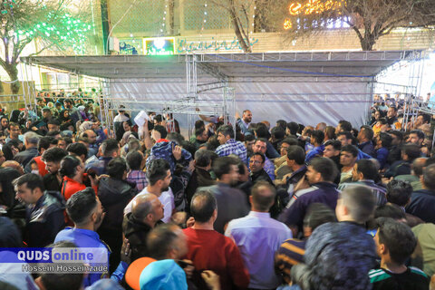 گزارش تصویری I افطاری ۶ کیلومتری روز میلاد امام حسن مجتبی علیه السلام در مسیر حرم رضوی