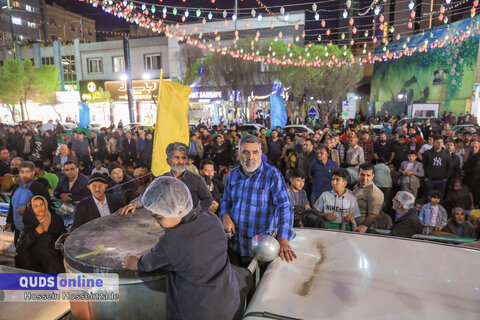 گزارش تصویری I افطاری ۶ کیلومتری روز میلاد امام حسن مجتبی علیه السلام در مسیر حرم رضوی