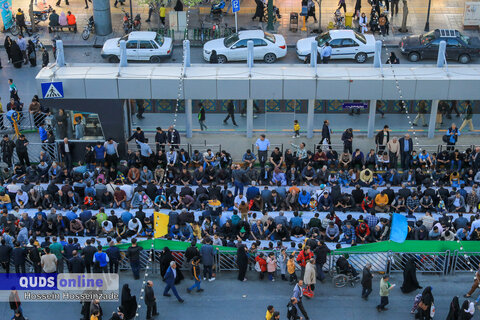 گزارش تصویری I افطاری ۶ کیلومتری روز میلاد امام حسن مجتبی علیه السلام در مسیر حرم رضوی