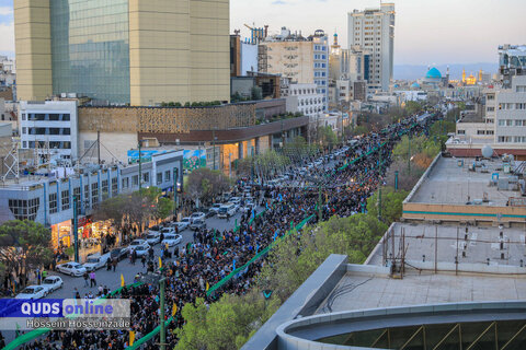 گزارش تصویری I افطاری ۶ کیلومتری روز میلاد امام حسن مجتبی علیه السلام در مسیر حرم رضوی