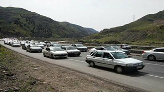 ترافیک نیمه‌سنگین در آزادراه تهران-شمال و جاده چالوس