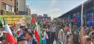 راهپیمایی روز جهانی قدس با حضور میلیونی مردم در سراسر کشور/ تشییع پیکر مطهر شهدای راه قدس در میدان فردوسی تهران