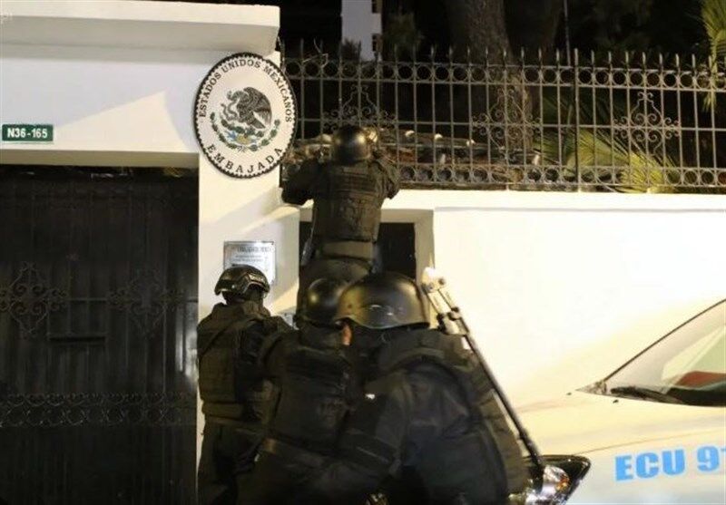 یورش پلیس اکوادور به سفارت مکزیک