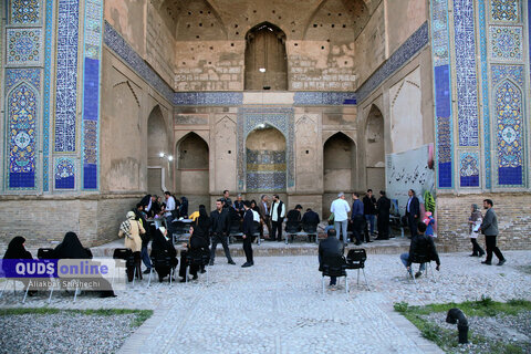 گزارش تصویری I ‌‌آیین حکاکی دعای شرف شمس در مشهد مقدس