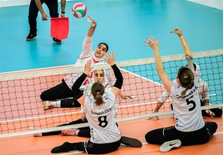 پیروزی بانوان والیبال نشسته ایران برابر آلمان