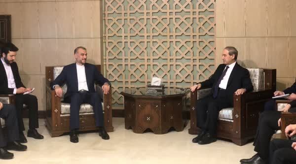 امیرعبداللهیان در دیدار وزیر خارجه سوریه: رژیم صهیونیستی تنبیه خواهد شد و پاسخ لازم را خواهد گرفت