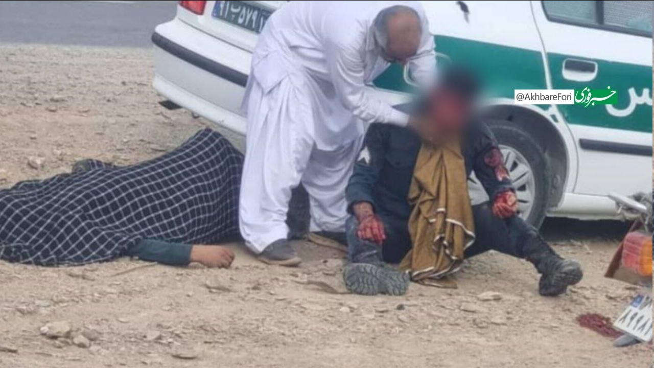 حمله تروریستی به دو خودروی فراجا در جادۀ سیب سوران/۵نفر شهید شدند+تصاویر