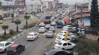 ترافیک سنگین در محور قزوین – رشت