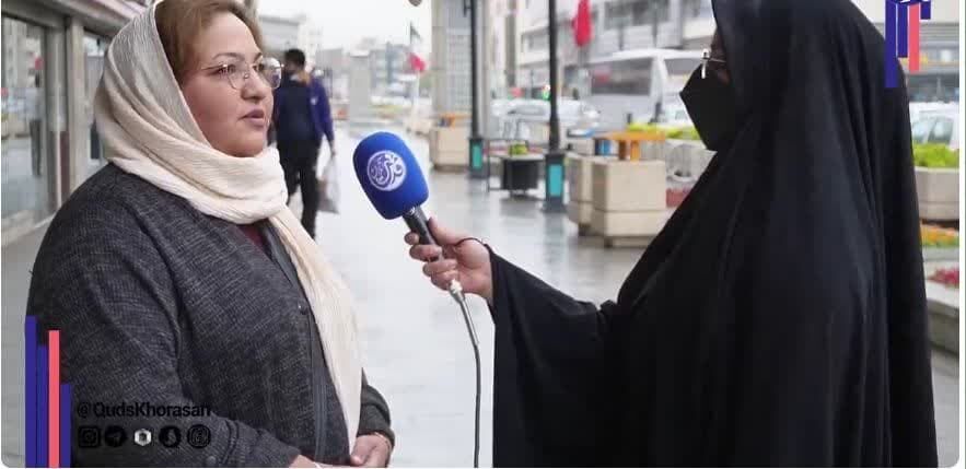 قدردانی مردم مشهد از سیلی محکم ایران به صهیونیست‌ها