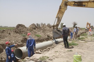 عملیات آبرسانی به روستاهای محروم خرمشهر