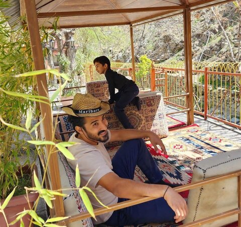 عکس| تصویر رضا قوچان نژاد در کنار پسرش