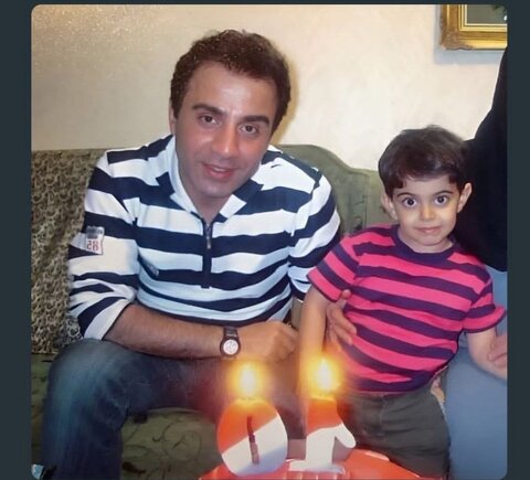 عکس| تصویر جدید عموپورنگ در آغوش امیرمحمد/تعجب کاربران از تغییرات داریوش فرضیایی