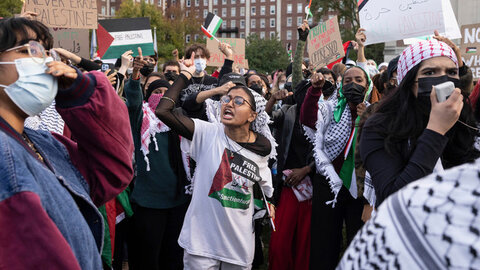 اعتراض دانشجویان حامی فلسطین به دانشگاه «سوربن» رسید