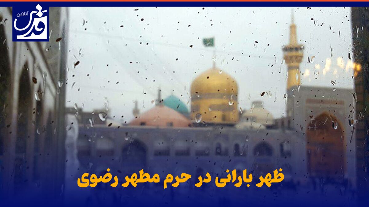 فیلم| ظهر بارانی در حرم مطهر امام رضا (ع)