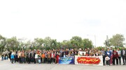 برگزاری همایش پیاده‌روی خانوادگی در شهر خروشهرستان نیشابور