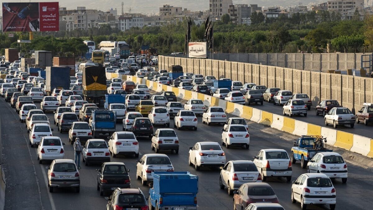 ترافیک پرحجم و روان در جاده‌های مازندران