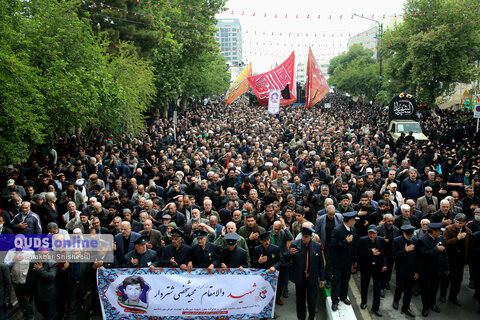 گزارش تصویری | اجتماع عظیم صادقیون و تشییع پیکر شهید در مشهد