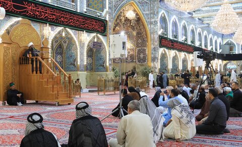 مراسم عزاداری شهادت امام صادق علیه السلام در حرم مطهر حضرت عباس (ع)