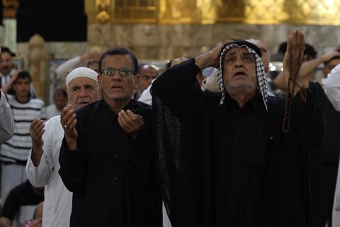 مراسم عزاداری شهادت امام صادق علیه السلام در حرم مطهر حضرت عباس (ع)