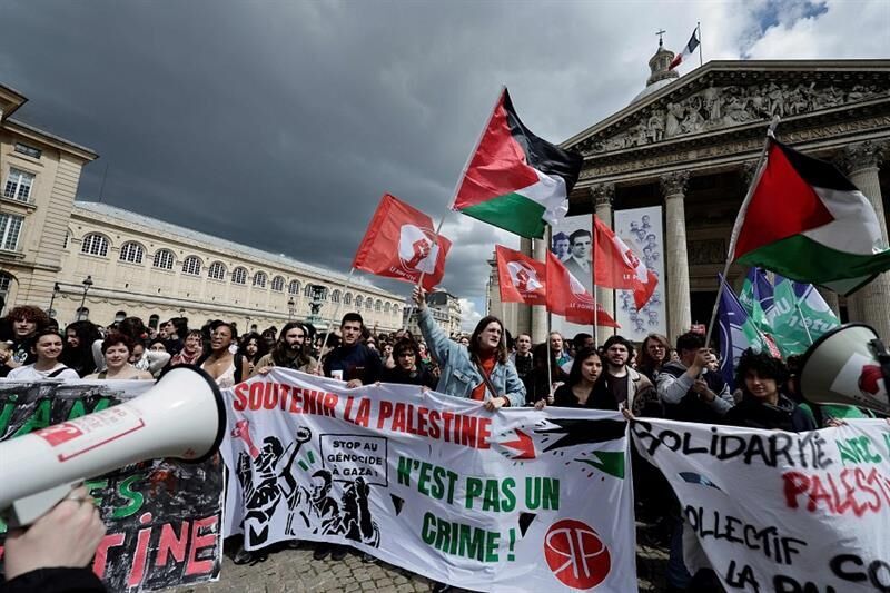۸۶ دانشجو دانشگاه سوربن فرانسه بازداشت شدند
