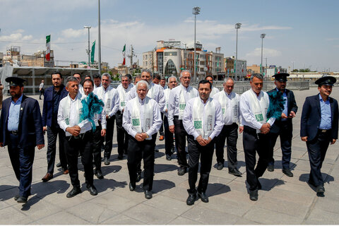 گل آرایی حرم حضرت معصومه سلام الله علیها