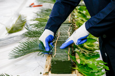 گل آرایی حرم حضرت معصومه سلام الله علیها