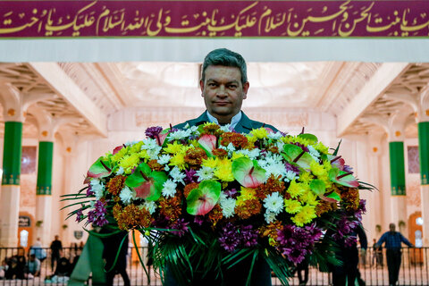 گل آرایی حرم حضرت معصومه سلام الله علیها