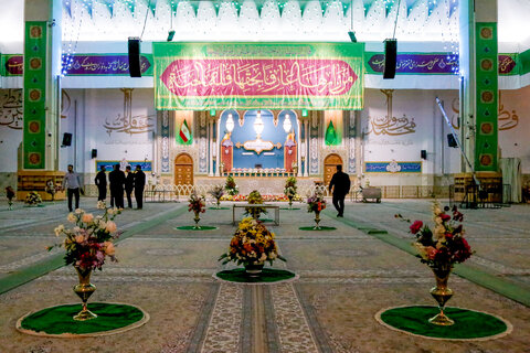 گل آرایی حرم حضرت معصومه سلام الله علیها