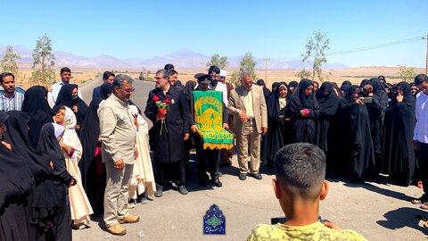 سلام به امام رضا(ع) از میان کوههای ارهای و تپههای شنی