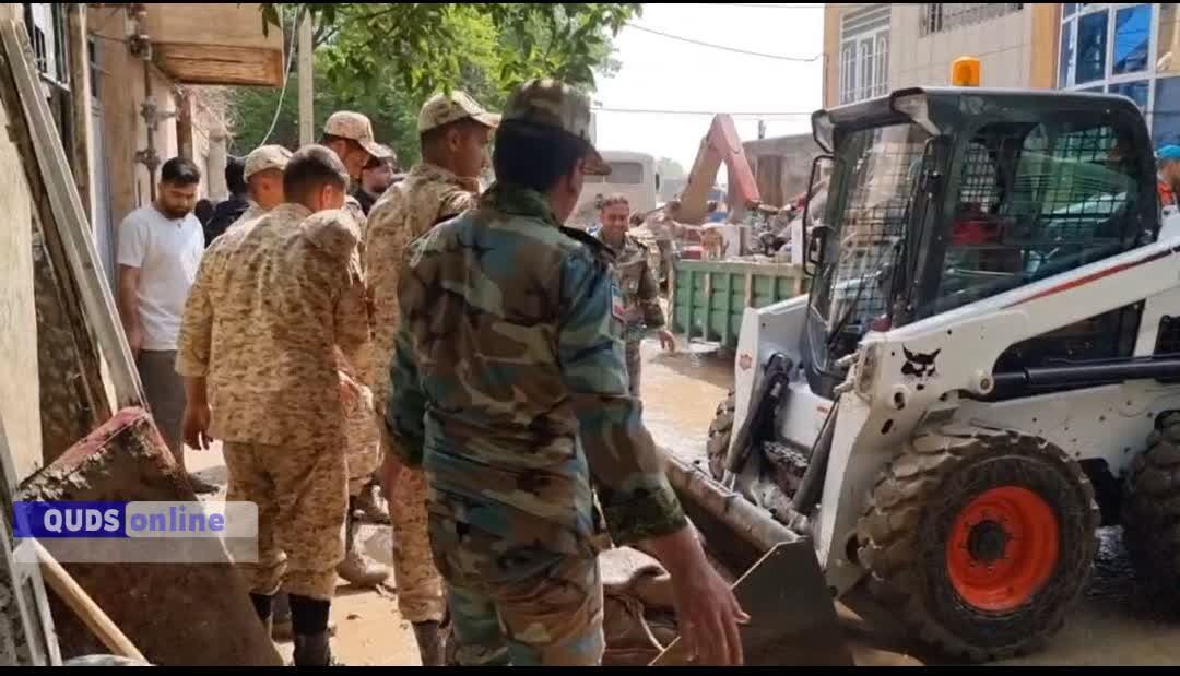 فیلم | امدادرسانی در خیابان سپاه ۶۹ ادامه دارد / گزارش میدانی قدس خراسان از سیلاب شب گذشته در محله سیدی