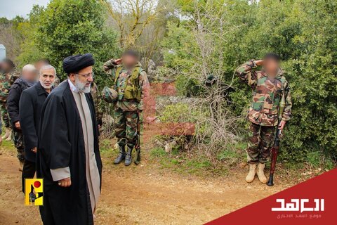 بازدید شهید رئیسی از پایگاه حزب الله