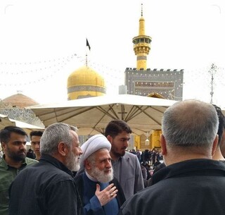 حضور معاون دبیرکل حزب‌الله لبنان در مشهد