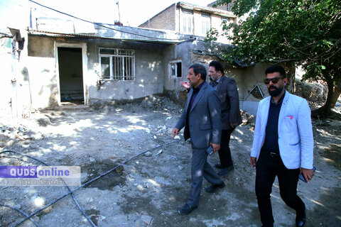 گزارش تصویری | بازدید فرماندار و شهردار منطقه 9 مشهد از منطقه سیل زده کلاته سرهنگ مشهد