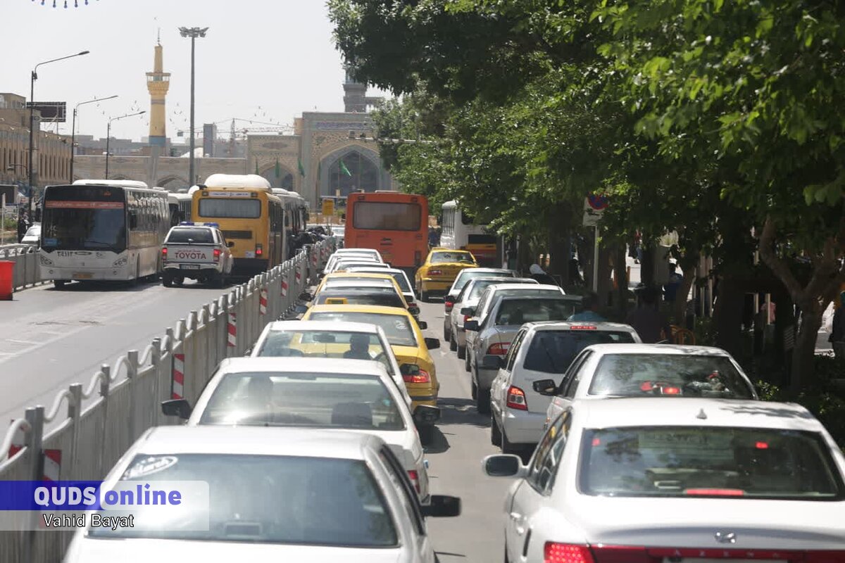 ترافیک سنگین پیرامون حرم امام‌رضا(ع)