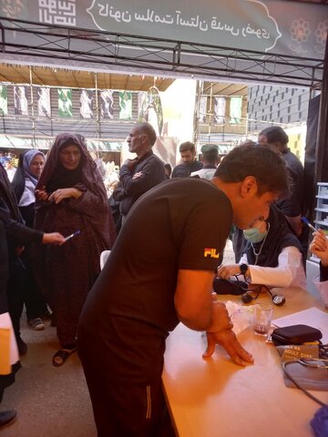 نذر جهادی خادمان رضا(ع) برای طلب شفا