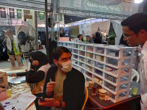 نذر جهادی خادمان رضا(ع) برای طلب شفا