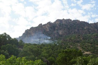 بروز آتش سوزی در سه منطقه طبیعی شهرستان ایوان